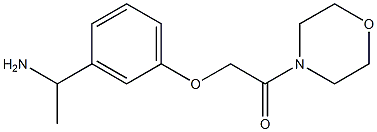 2-[3-(1-aminoethyl)phenoxy]-1-(morpholin-4-yl)ethan-1-one Structure