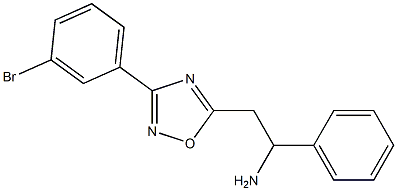 2-[3-(3-bromophenyl)-1,2,4-oxadiazol-5-yl]-1-phenylethan-1-amine Structure