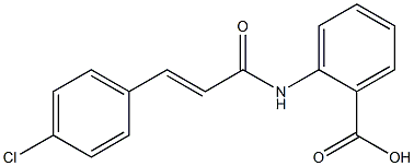 2-[3-(4-chlorophenyl)prop-2-enamido]benzoic acid Structure