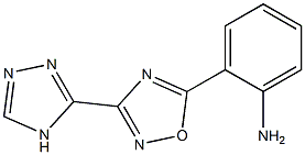 2-[3-(4H-1,2,4-triazol-3-yl)-1,2,4-oxadiazol-5-yl]aniline Structure