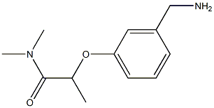 2-[3-(aminomethyl)phenoxy]-N,N-dimethylpropanamide 구조식 이미지