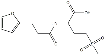 2-[3-(furan-2-yl)propanamido]-4-methanesulfonylbutanoic acid Structure