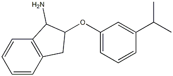 2-[3-(propan-2-yl)phenoxy]-2,3-dihydro-1H-inden-1-amine Structure
