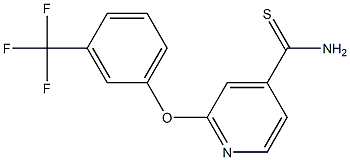 2-[3-(trifluoromethyl)phenoxy]pyridine-4-carbothioamide Structure