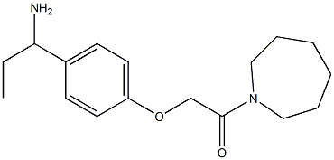 2-[4-(1-aminopropyl)phenoxy]-1-(azepan-1-yl)ethan-1-one 구조식 이미지