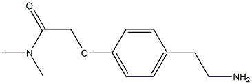 2-[4-(2-aminoethyl)phenoxy]-N,N-dimethylacetamide Structure