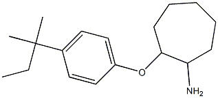 2-[4-(2-methylbutan-2-yl)phenoxy]cycloheptan-1-amine Structure