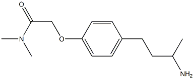 2-[4-(3-aminobutyl)phenoxy]-N,N-dimethylacetamide 구조식 이미지