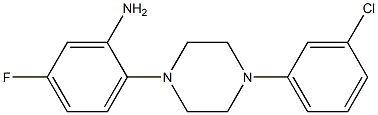 2-[4-(3-chlorophenyl)piperazin-1-yl]-5-fluoroaniline Structure