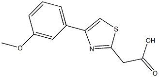 2-[4-(3-methoxyphenyl)-1,3-thiazol-2-yl]acetic acid Structure