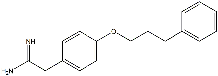 2-[4-(3-phenylpropoxy)phenyl]ethanimidamide Structure
