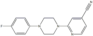 2-[4-(4-fluorophenyl)piperazin-1-yl]isonicotinonitrile Structure