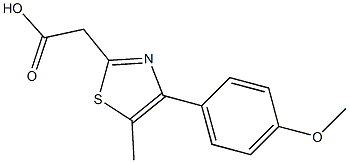 2-[4-(4-methoxyphenyl)-5-methyl-1,3-thiazol-2-yl]acetic acid 구조식 이미지