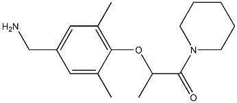 2-[4-(aminomethyl)-2,6-dimethylphenoxy]-1-(piperidin-1-yl)propan-1-one Structure