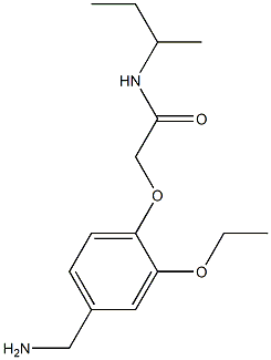 2-[4-(aminomethyl)-2-ethoxyphenoxy]-N-(butan-2-yl)acetamide 구조식 이미지