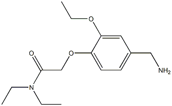 2-[4-(aminomethyl)-2-ethoxyphenoxy]-N,N-diethylacetamide 구조식 이미지