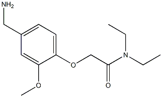 2-[4-(aminomethyl)-2-methoxyphenoxy]-N,N-diethylacetamide Structure