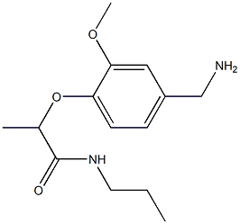 2-[4-(aminomethyl)-2-methoxyphenoxy]-N-propylpropanamide Structure