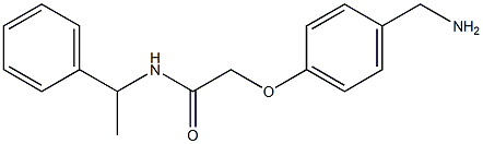 2-[4-(aminomethyl)phenoxy]-N-(1-phenylethyl)acetamide 구조식 이미지