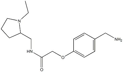 2-[4-(aminomethyl)phenoxy]-N-[(1-ethylpyrrolidin-2-yl)methyl]acetamide Structure