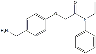 2-[4-(aminomethyl)phenoxy]-N-ethyl-N-phenylacetamide 구조식 이미지