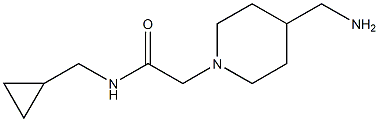 2-[4-(aminomethyl)piperidin-1-yl]-N-(cyclopropylmethyl)acetamide 구조식 이미지