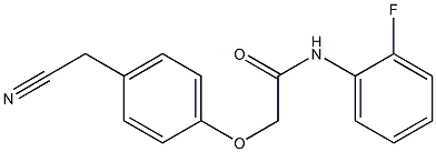 2-[4-(cyanomethyl)phenoxy]-N-(2-fluorophenyl)acetamide Structure