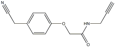 2-[4-(cyanomethyl)phenoxy]-N-prop-2-ynylacetamide Structure