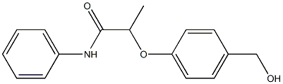 2-[4-(hydroxymethyl)phenoxy]-N-phenylpropanamide Structure