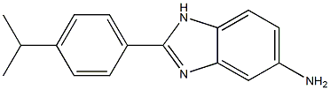 2-[4-(propan-2-yl)phenyl]-1H-1,3-benzodiazol-5-amine 구조식 이미지