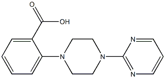 2-[4-(pyrimidin-2-yl)piperazin-1-yl]benzoic acid 구조식 이미지