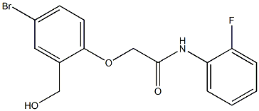 2-[4-bromo-2-(hydroxymethyl)phenoxy]-N-(2-fluorophenyl)acetamide 구조식 이미지