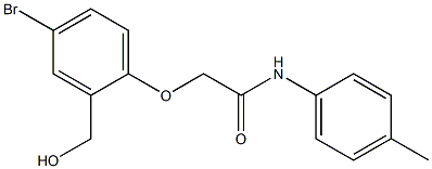 2-[4-bromo-2-(hydroxymethyl)phenoxy]-N-(4-methylphenyl)acetamide 구조식 이미지