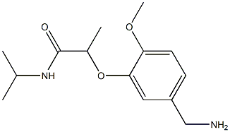 2-[5-(aminomethyl)-2-methoxyphenoxy]-N-(propan-2-yl)propanamide Structure