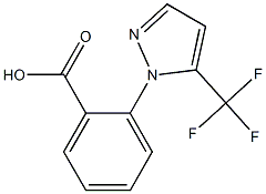 2-[5-(trifluoromethyl)-1H-pyrazol-1-yl]benzoic acid Structure
