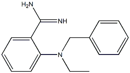 2-[benzyl(ethyl)amino]benzene-1-carboximidamide 구조식 이미지