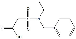 2-[benzyl(ethyl)sulfamoyl]acetic acid Structure