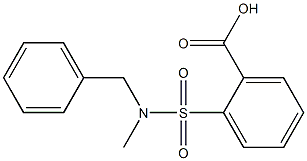 2-[benzyl(methyl)sulfamoyl]benzoic acid Structure