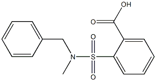 2-[benzyl(methyl)sulfamoyl]benzoic acid 구조식 이미지