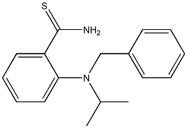 2-[benzyl(propan-2-yl)amino]benzene-1-carbothioamide 구조식 이미지