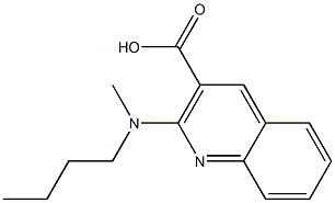 2-[butyl(methyl)amino]quinoline-3-carboxylic acid 구조식 이미지