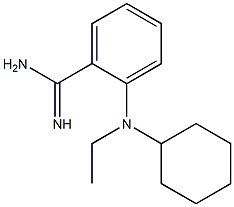 2-[cyclohexyl(ethyl)amino]benzene-1-carboximidamide Structure