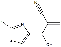 2-[hydroxy(2-methyl-1,3-thiazol-4-yl)methyl]prop-2-enenitrile Structure