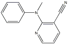 2-[methyl(phenyl)amino]nicotinonitrile Structure