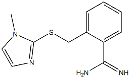 2-{[(1-methyl-1H-imidazol-2-yl)sulfanyl]methyl}benzene-1-carboximidamide Structure