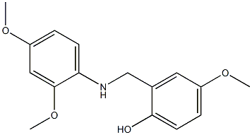 2-{[(2,4-dimethoxyphenyl)amino]methyl}-4-methoxyphenol 구조식 이미지