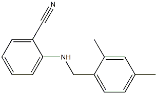 2-{[(2,4-dimethylphenyl)methyl]amino}benzonitrile Structure