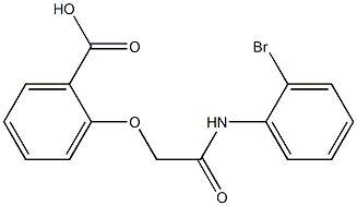 2-{[(2-bromophenyl)carbamoyl]methoxy}benzoic acid 구조식 이미지