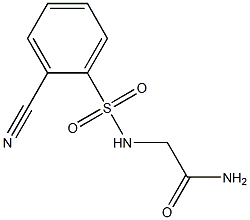 2-{[(2-cyanophenyl)sulfonyl]amino}acetamide Structure