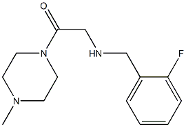 2-{[(2-fluorophenyl)methyl]amino}-1-(4-methylpiperazin-1-yl)ethan-1-one Structure